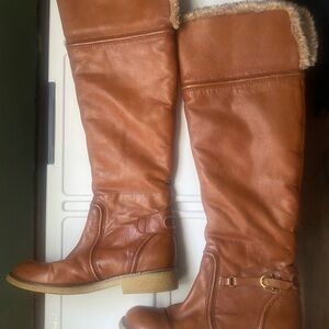 Sam Edelman Women's Tan Over the Knee Boots
